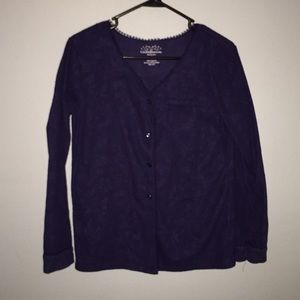 navy blue pajama top